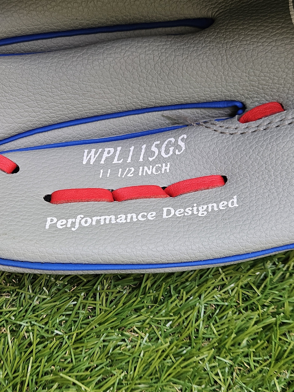 Rawlings Players Series 11 5 Youth Baseball Glove Grey Blue Red Right Hand Throw - Picture 6 of 9